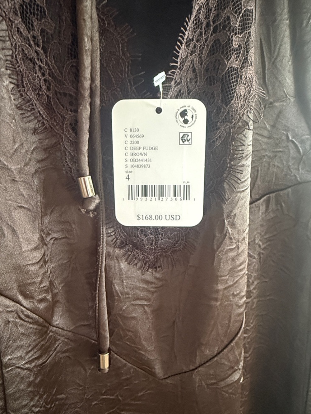Free People Dark Brown/Fudge Maybe Forever Maxi Dress - Picture 4 of 5